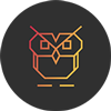 Le logotype de la chouette agence, studio de web design spécialisé dans la création de logo à Lyon